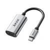 Cáp chuyển USB-C sang VGA Jasoz T-H104 vỏ nhôm cao cấp, hỗ trợ độ phân giải Full HD 1080p, chip Realtek RTD2172, cắm là dùng, tương thích MacBook, laptop và máy chiếu VGA.