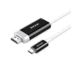 Cáp USB Type-C sang HDMI Jasoz hỗ trợ 4K@30Hz, xuất hình ảnh sắc nét, truyền âm thanh đồng thời, tương thích MacBook, laptop, điện thoại, TV, máy chiếu.