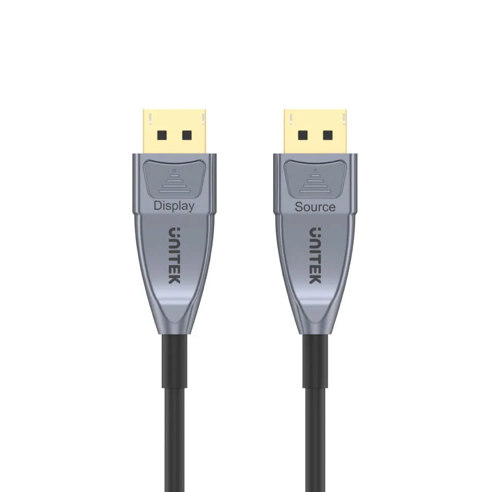 Unitek C1617GY | Cáp DisplayPort 1.4 Optical Phân Biệt Đầu Source – Display | Hỗ Trợ 8K@60Hz, 4K@240Hz, Truyền Một Chiều AOC Cáp DisplayPort 1.4 Sợi Quang Unitek C1617GY – Phân Biệt Đầu Source Và Display, Hỗ Trợ 8K@60Hz, Truyền Tín Hiệu Một Chiều Ổn Định