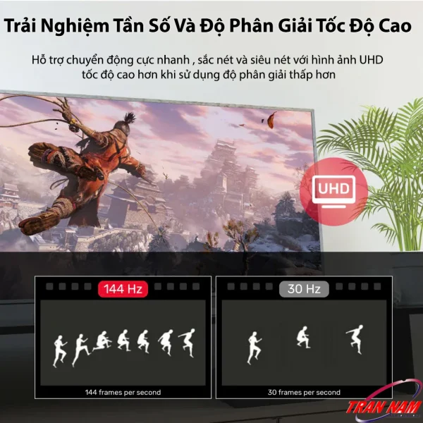 Cáp Displayport 1.4 Sợi Quang Dài 15M Hỗ Trợ 8K@60Hz Unitek C1617GY 5 Trải Nghiệm Tần Số Quét Cao Với Cáp DisplayPort 1.4 Sợi Quang Unitek C1617GY – Hỗ Trợ 144Hz, 240Hz, UHD 8K@60Hz, Hình Ảnh Sắc Nét