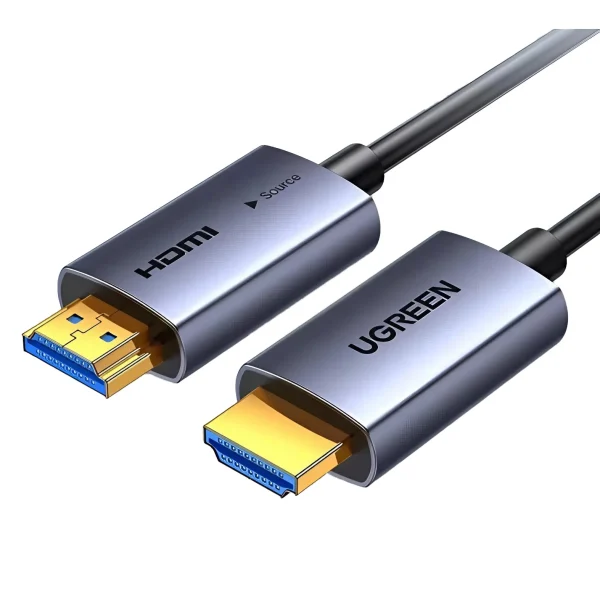 Cáp HDMI 2.0 Sợi Quang Ugreen HD178 – Ugreen 45503, Ugreen 45504, Ugreen 45505, Ugreen 45506, Ugreen 45507, Ugreen 45508, Ugreen 45509, Ugreen 45510, Ugreen 45511, Ugreen 45512 – hỗ trợ 4K@60Hz, HDR, ARC, Dolby TrueHD, truyền xa tới 100m, không suy hao tín hiệu.