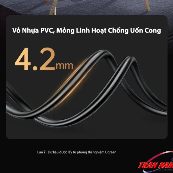 Dây HDMI Sợi Quang Dài 15M Hỗ Trợ 4K@60Hz HDR Ugreen 45504 10 Cáp HDMI 2.0 Sợi Quang Ugreen HD178 – Ugreen 45503, 45504, 45505, 45506, 45507, 45508, 45509, 45510, 45511, 45512 – vỏ nhựa PVC 4.2mm mỏng linh hoạt, chống uốn cong, bền bỉ, truyền tín hiệu 4K@60Hz ổn định.