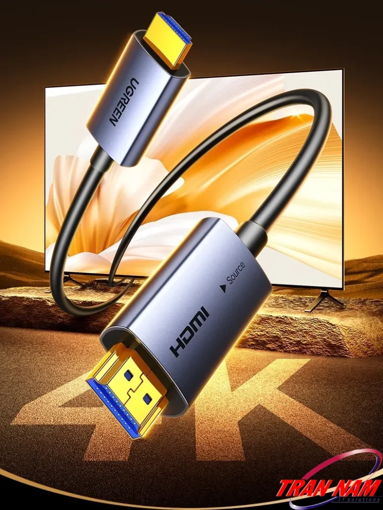 Dây HDMI Sợi Quang Dài 15M Hỗ Trợ 4K@60Hz HDR Ugreen 45504 14 Cáp HDMI 2.0 Sợi Quang Ugreen HD178 – Ugreen 45503, 45504, 45505, 45506, 45507, 45508, 45509, 45510, 45511, 45512 – hỗ trợ 4K@60Hz, HDR, đầu HDMI mạ vàng, truyền tín hiệu xa ổn định, vỏ hợp kim nhôm cao cấp.