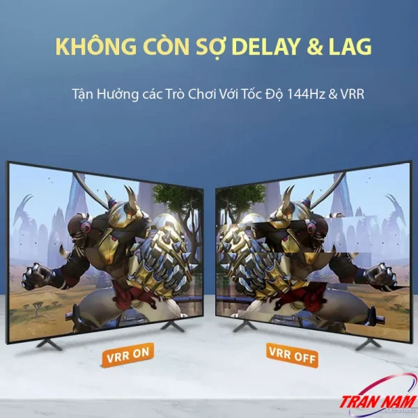 Cáp HDMI 2.1 Jasoz A122 T-A235 T-A236 T-A237 T-A267 T-A324 hỗ trợ VRR, 144Hz, 4K@120Hz, giảm độ trễ, không sợ delay hay lag khi chơi game, truyền tín hiệu mượt mà cho TV và console.