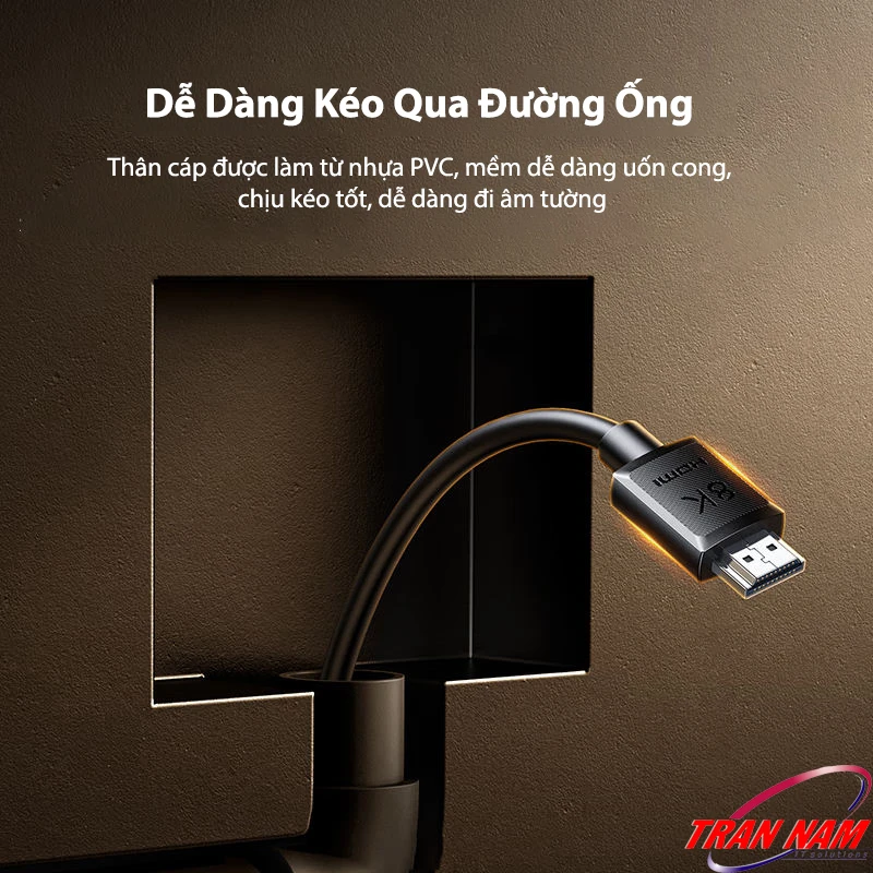 Cáp HDMI 2.1 8K Ugreen HD175 – Dễ dàng kéo qua đường ống, vỏ PVC mềm dẻo bền bỉ Cáp HDMI 2.1 8K Ugreen HD175 Ugreen 45429 45430 45431 45432 45433 45434 45435 45436 45437 dễ dàng kéo qua đường ống, vỏ PVC mềm, chịu uốn cong tốt