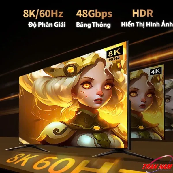 Cáp HDMI 15M Hỗ Trợ 8K@60Hz, 4K@240Hz Ugreen 45437 8 Cáp HDMI 2.1 8K Ugreen HD175 Ugreen 45429 45430 45431 45432 45433 45434 45435 45436 45437 hỗ trợ độ phân giải 8K@60Hz, băng thông 48Gbps, hiển thị HDR sống động