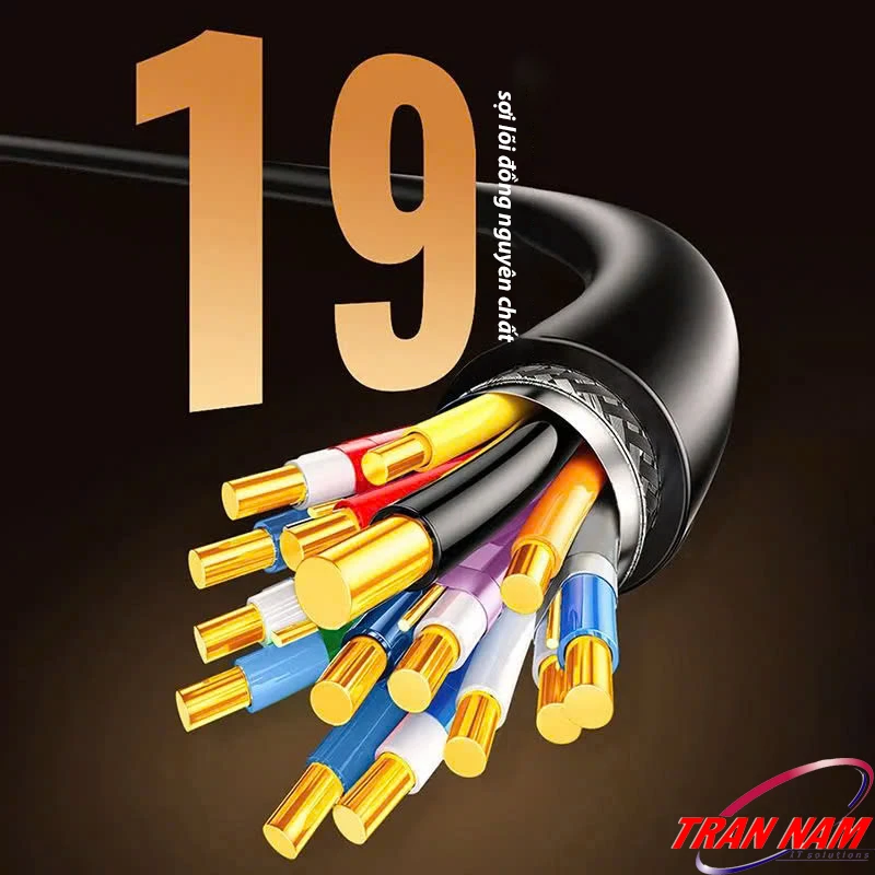 Cấu tạo 19 lõi đồng nguyên chất – Cáp HDMI 2.1 8K Ugreen HD175 truyền tín hiệu ổn định, giảm suy hao Cấu tạo cáp HDMI 2.1 8K Ugreen HD175 Ugreen 45429 45430 45431 45432 45433 45434 45435 45436 45437 gồm 19 sợi lõi đồng nguyên chất truyền tín hiệu ổn định
