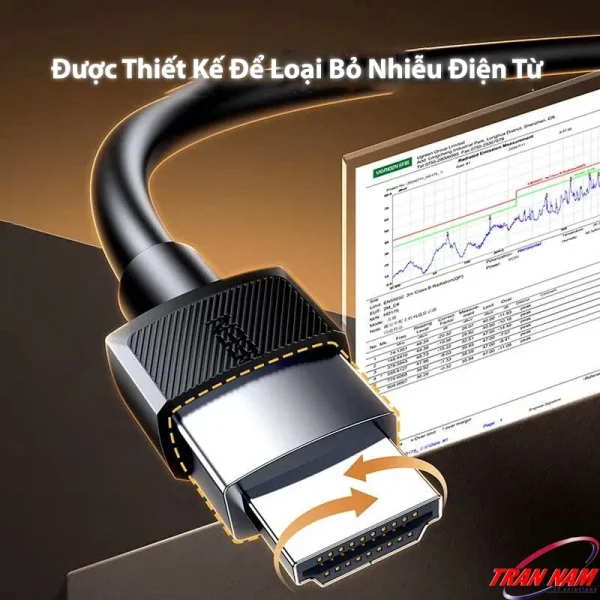 Cáp HDMI 15M Hỗ Trợ 8K@60Hz, 4K@240Hz Ugreen 45437 6 Cáp HDMI 2.1 8K Ugreen HD175 Ugreen 45429 45430 45431 45432 45433 45434 45435 45436 45437 có lớp chống nhiễu điện từ EMI, ổn định tín hiệu hình ảnh 8K
