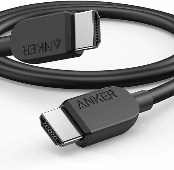 Cáp HDMI 2.1 Anker A8742 8K@60Hz, đầu mạ niken chống oxy hóa, băng thông 48Gbps truyền tải tín hiệu hình ảnh mượt mà cho TV, PS5, Xbox và màn hình 8K.