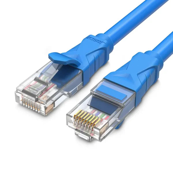 Cáp Mạng Đúc Sẵn CAT6 UTP Lõi Đồng Nguyên Chất RJ45 Mạ Vàng 1U Jasoz E104 – Các SKU T-E130, T-E131, T-E132, T-E133, T-E134, T-E135, T-E136, T-E137, T-E138