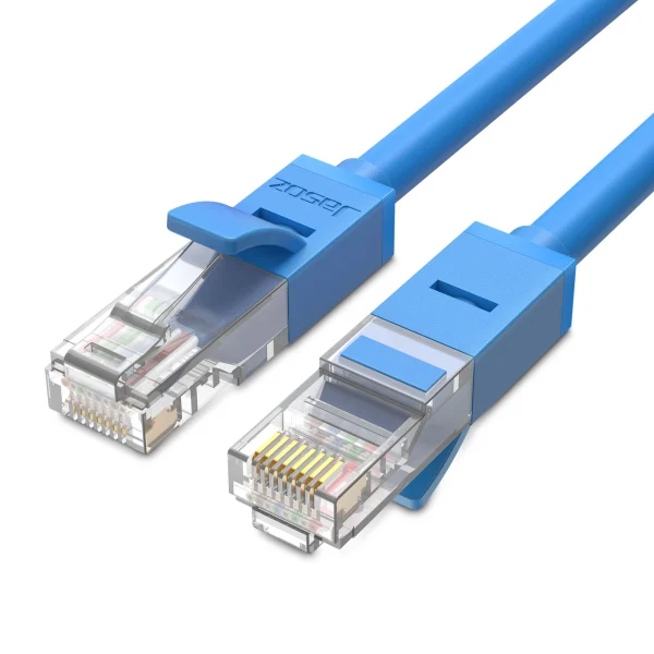 Cáp mạng RJ45 Cat6 Jasoz E102 – dây mạng đúc sẵn 2 đầu, tốc độ Gigabit 1000Mbps, lõi CCA 26AWG, vỏ PVC, đầu RJ45 mạ vàng. Áp dụng cho toàn bộ SKU Jasoz T-E112, T-E113, T-E114, T-E115, T-E116, T-E117, T-E118, T-E119, T-E120, T-E272, T-E273 với chiều dài từ 0.5m đến 30m.