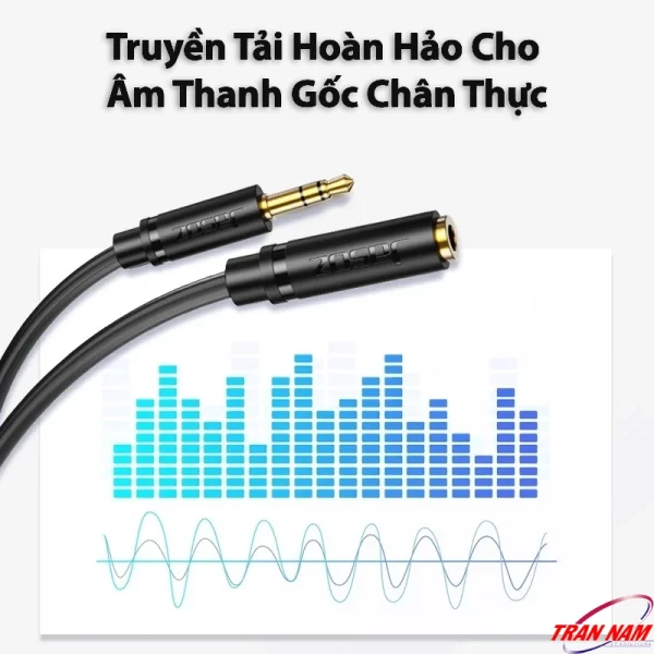 Cáp Nối Dài Audio 3.5mm Jasoz C106 – Truyền tải âm thanh gốc chân thực, đầu mạ vàng 24K, dây kéo dài cao cấp Jasoz T-C166 T-C167 T-C169 T-C170