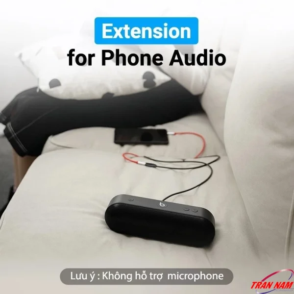 Cáp Nối Dài Audio 3.5mm Jasoz C106 – Extension for Phone Audio, Kéo Dài Dây Tai Nghe, Không Hỗ Trợ Micro – Jasoz T-C166 T-C167 T-C169 T-C170