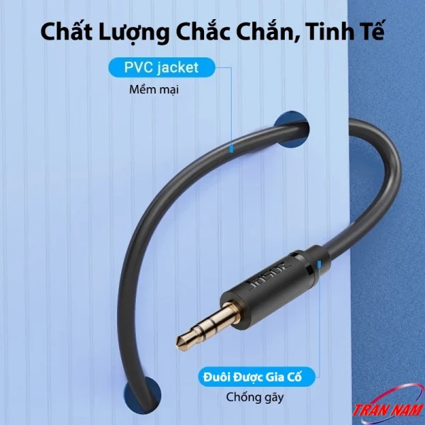 Cáp Audio 3.5mm Jasoz C106 – Dây PVC Mềm Mại, Đuôi Cáp Gia Cố Chống Gãy, Chất Lượng Chắc Chắn – Jasoz T-C166 T-C167 T-C169 T-C170