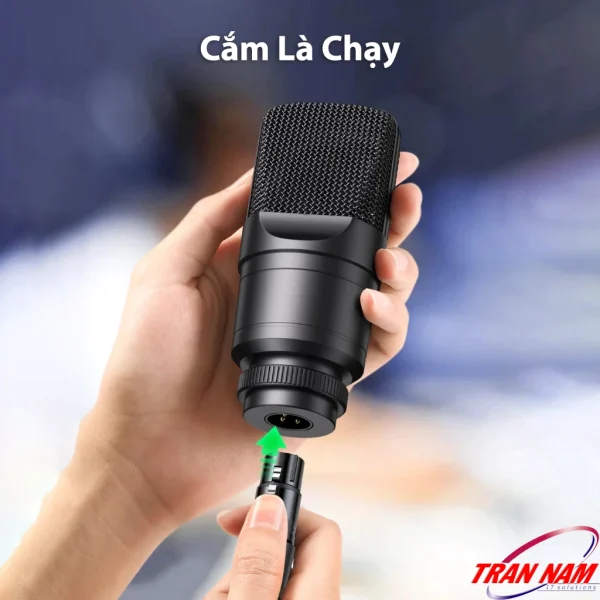Hình ảnh minh họa Cáp XLR 3Pin Jasoz C107 kết nối micro chuẩn XLR, chỉ cần cắm là chạy, không cần driver, tín hiệu âm thanh ổn định, hỗ trợ các phiên bản Jasoz T-C177, T-C178, T-C179, T-C180, T-C181.