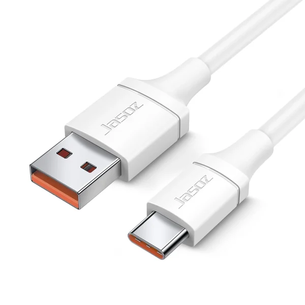 Cáp sạc nhanh USB to Type-C Jasoz D117 66W 6A – SKU T-D188 (0.5M), T-D189 (1M), T-D190 (1.5M), lõi đồng, IC MT664A, vỏ TPE bền