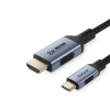Cáp USB-C sang HDMI Jasoz H120 T-H126 T-H128 T-H129 hỗ trợ 8K@60Hz 4K@240Hz, vỏ hợp kim nhôm dây bện nylon, chipset CS5565AN, đầu mạ vàng 24K, tương thích MacBook, PC, TV, Projector.
