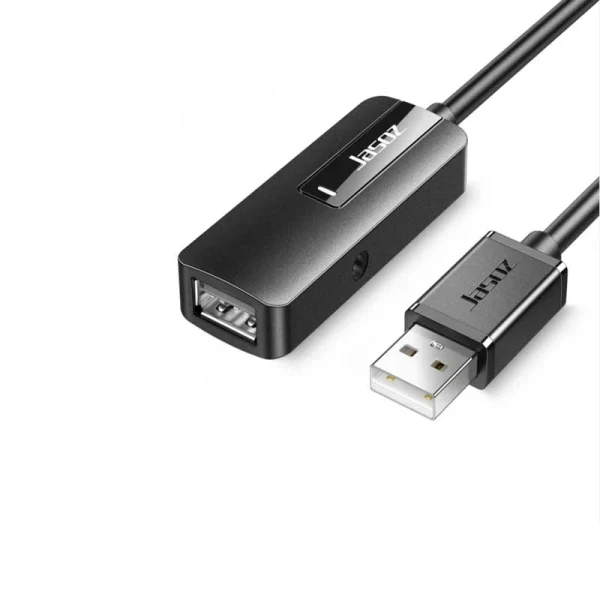 Cáp nối dài USB 2.0 Jasoz D109 có chipset khuếch đại tín hiệu FE1.1S Đài Loan, truyền dữ liệu ổn định đến 30m tốc độ 480Mbps. Hỗ trợ các độ dài 5m, 10m, 15m, 20m, 25m, 30m, có nguồn phụ 5V2A cho thiết bị tiêu thụ điện cao.