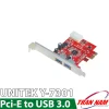 Card Mở Rộng Cổng PCIe Sang 2 Cổng USB 3.0 UNITEK Y-7301 13 Card Mở Rộng PCIe Sang 2 Cổng USB 3.0 Unitek Y-7301 – Hỗ Trợ 5Gbps, Chip NEC UPD720200, Tương Thích Mainboard H61 H81