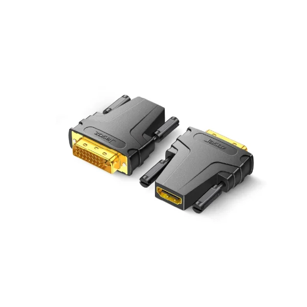 Đầu chuyển DVI sang HDMI 2 chiều Jasoz T-G156 hỗ trợ Full HD 1080p, đầu cắm mạ vàng, truyền hình ảnh sắc nét