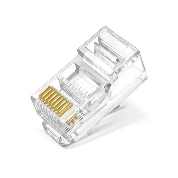 Đầu mạng RJ45 CAT6 Jasoz T-E164 chân đồng mạ vàng 1U truyền tín hiệu ổn định, chống oxy hóa, vỏ nhựa PC chống cháy