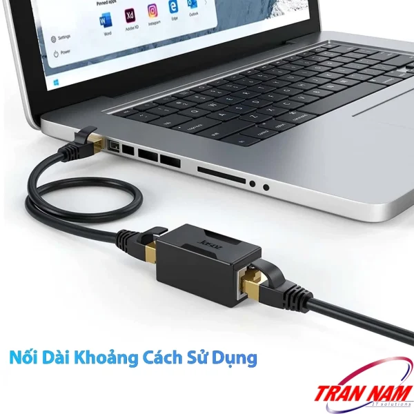 Đầu nối dây mạng RJ45 Jasoz G129 – Nối dài khoảng cách sử dụng cho cáp mạng LAN Cat5e, Cat6, Cat7 – SKU T-G148 (đen), T-G149 (trắng)