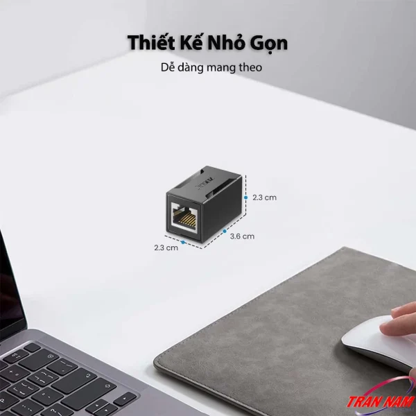 Đầu nối dây mạng RJ45 Jasoz G129 thiết kế nhỏ gọn 2.3 x 3.6 cm, dễ dàng mang theo – SKU T-G148 màu đen, T-G149 màu trắng