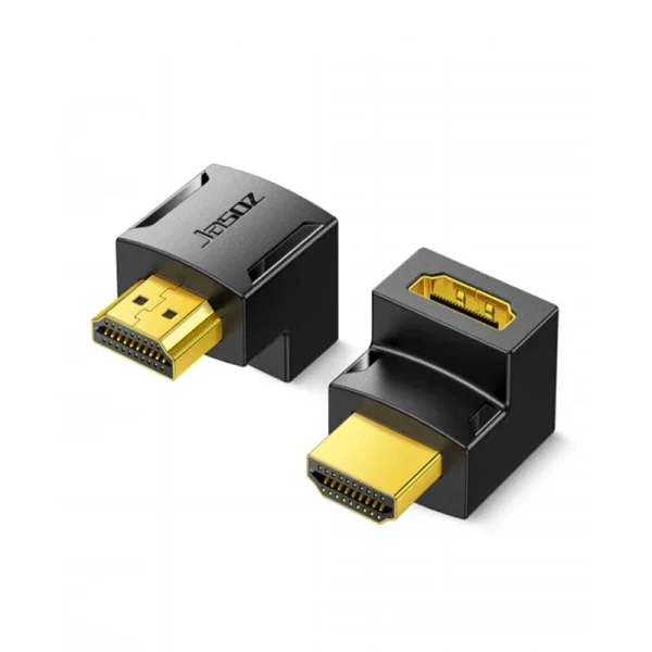 Đầu nối HDMI vuông góc bẻ lên Jasoz T-G153 hỗ trợ 4K@60Hz, đầu mạ vàng chống nhiễu, thiết kế nhỏ gọn bảo vệ cáp HDMI