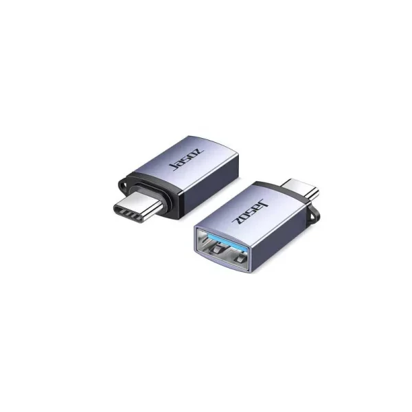 Đầu chuyển OTG USB-C sang USB 3.0 Jasoz T-G162 vỏ nhôm chống nhiễu, tốc độ truyền 5Gbps, hỗ trợ OTG cho điện thoại, laptop và máy tính bảng cổng Type-C.