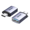 Đầu chuyển OTG USB-C sang USB 3.0 Jasoz T-G162 vỏ nhôm cao cấp, hỗ trợ OTG, tốc độ 5Gbps, đầu cắm USB-C male và cổng USB-A female tương thích laptop, điện thoại, tablet.