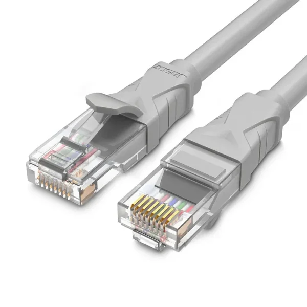 Cáp mạng Cat5E Jasoz E103 bấm sẵn RJ45 mạ vàng 1U, lõi đồng nguyên chất 28AWG, tốc độ Gigabit 1000Mbps. Áp dụng cho SKU Jasoz T-E122, T-E123, T-E124, T-E125, T-E126, T-E127, T-E128, T-E129 với chiều dài từ 1m đến 20m.