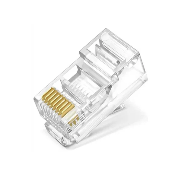 Hạt mạng RJ45 CAT6 Jasoz T-E158 chân đồng mạ vàng 3U – đầu kết nối dây mạng trong suốt, truyền tín hiệu ổn định, chống oxy hóa