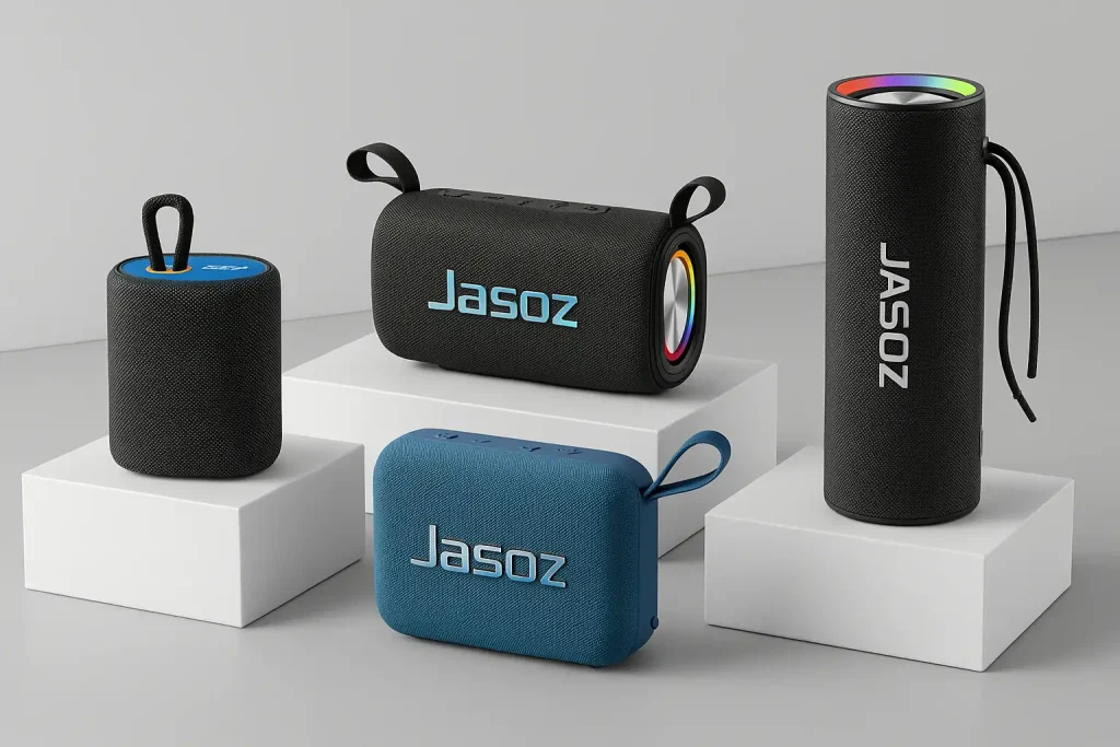 Bộ sưu tập Loa Bluetooth Jasoz – Loa di động công suất 10W đến 30W, Bluetooth 5.2, TWS, pin 1200mAh đến 4000mAh, chống nước, thiết kế vải cao cấp