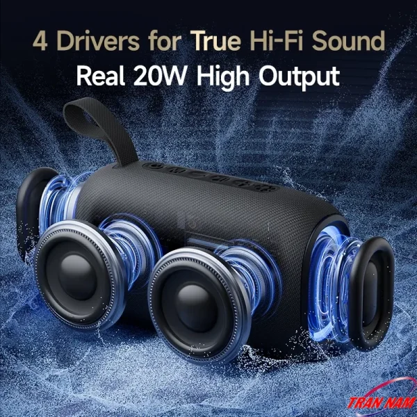 Cấu trúc 4 Driver Hi-Fi công suất 20W của Loa Bluetooth Jasoz T-K162 – âm thanh mạnh mẽ và chi tiết