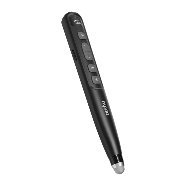 Bút trình chiếu lazer xanh cho màn LED, LCD Rapoo XR310 màu đen, dùng pin sạc (1)