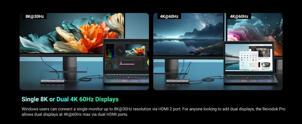 Hub USB-C 10 in 1 Hỗ Trợ 2 Cổng HDMI 8K30Hz & 4K@60Hz, 3x USB-A, 1x USB-C,1xSD, 1x TF, LAN 1Gbps PD100W Ugreen 15534 11 Hub USB-C 10 in 1 Hỗ Trợ 2 Cổng HDMI 8K30Hz & 4K@60Hz, 3x USB-A, 1x USB-C,1xSD, 1x TF, LAN 1Gbps PD100W Ugreen 15534 (23)