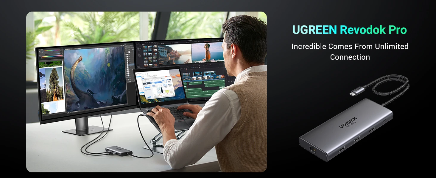Hub USB-C 10 in 1 Hỗ Trợ 2 Cổng HDMI 8K30Hz & 4K@60Hz, 3x USB-A, 1x USB-C,1xSD, 1x TF, LAN 1Gbps PD100W Ugreen 15534 9 Hub USB-C 10 in 1 Hỗ Trợ 2 Cổng HDMI 8K30Hz & 4K@60Hz, 3x USB-A, 1x USB-C,1xSD, 1x TF, LAN 1Gbps PD100W Ugreen 15534 (23)
