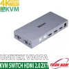 Bộ chuyển mạch KVM HDMI Unitek V307A 4K@60Hz UHD — kết nối 2 PC dùng chung 1 màn hình, HDMI 2.0 2x1, USB share keyboard mouse