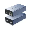 Bộ mở rộng HDMI qua mạng Jasoz T-G201 (No-Switch) — cổng DC 5V, LAN RX trên bộ nhận; HDMI IN, HDMI OUT trên bộ phát
