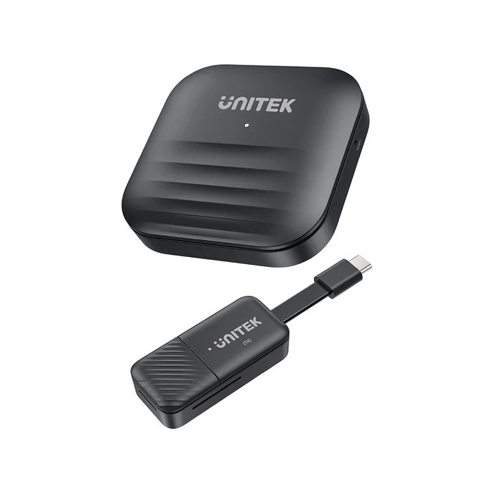 Trọn Bộ TX + RX Unitek V1184A01 Trọn bộ TX và RX Unitek V1184A01 màu đen, vỏ nhựa ABS, logo UNITEK in nổi, đèn LED báo trạng thái trên cả 2 đầu
