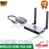 Bộ Truyền HDMI Và VGA Không Dây Unitek V158A — Vỏ Nhôm,Hỗ Trợ 8 Bộ Phát, Khoảng Cách 50M, Full HD 60Hz 8 Bộ truyền HDMI VGA không dây Unitek V158A chính hãng — RX vỏ nhôm 2 ăng-ten, TX oval nối cáp HDMI, Full HD 50M