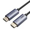 Đầu cáp HDMI 2.0 sợi quang Jasoz A146 mạ vàng, vỏ nhôm — đầu in chữ Source phân biệt chiều cắm thiết bị phát và màn hình