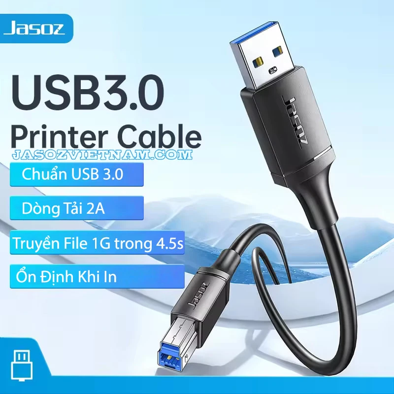 Cáp dữ liệu USB-B to USB 3.0 kết nối ổ cứng, hdd box, máy in Jasoz D113 7 Cap-du-lieu-USB-B-to-USB-3.0-ket-noi-o-cung,-hdd-box,-may-in-Jasoz-D113