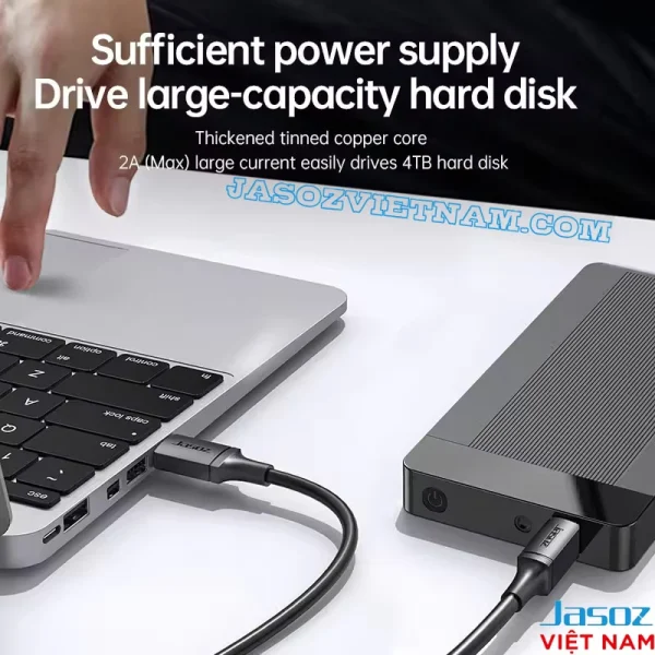 Cáp dữ liệu USB-B to USB 3.0 kết nối ổ cứng, hdd box, máy in Jasoz D113 6 Cap-du-lieu-USB-B-to-USB-3.0-ket-noi-o-cung,-hdd-box,-may-in-Jasoz-D113