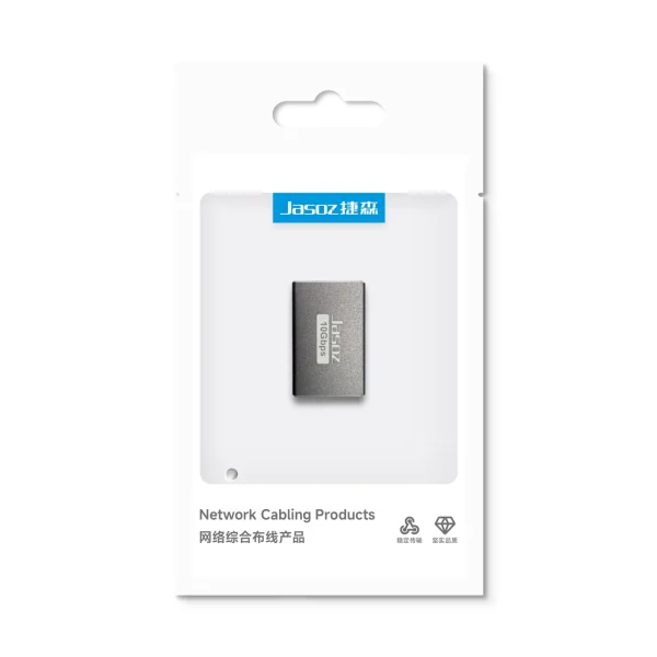 Đầu Nối Mạng CAT7 10Gbps Vỏ Nhôm Jasoz T-G203 1 Bao Bì Đóng Gói Đầu Nối Dây Mạng CAT7 Jasoz -G203