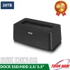 Dock Cắm Ổ Cứng HDD/SSD 1 Khay SSK DK102 Vỏ ABS Chống Sốc — Hỗ Trợ SATA 2.5/3.5 Inch Đến 20TB, USB 3.0 UASP 19 Dock cắm ổ cứng SSD HDD 2.5 và 3.5 inch SSK DK102 chính hãng, hỗ trợ dung lượng đến 20TB, đèn LED báo nguồn