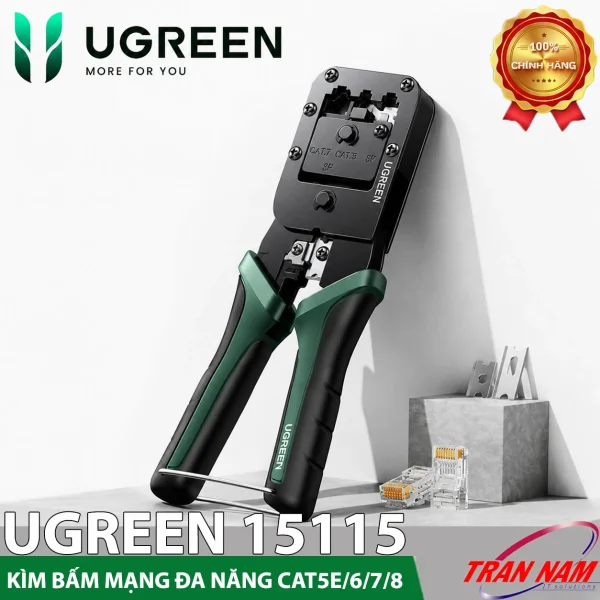 Kìm bấm mạng đa năng Ugreen 15115 Cat5e Cat6 Cat7 Cat8 chính hãng tại trannampc.com