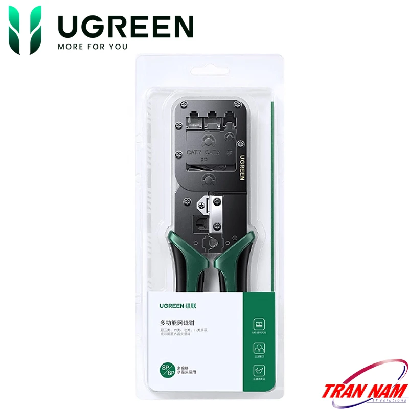 Vỏ Hộp Chính Hãng Ugreen 15115 Vỏ hộp chính hãng kìm bấm mạng Ugreen 15115 8P 6P Cat5e Cat6 Cat7 Cat8