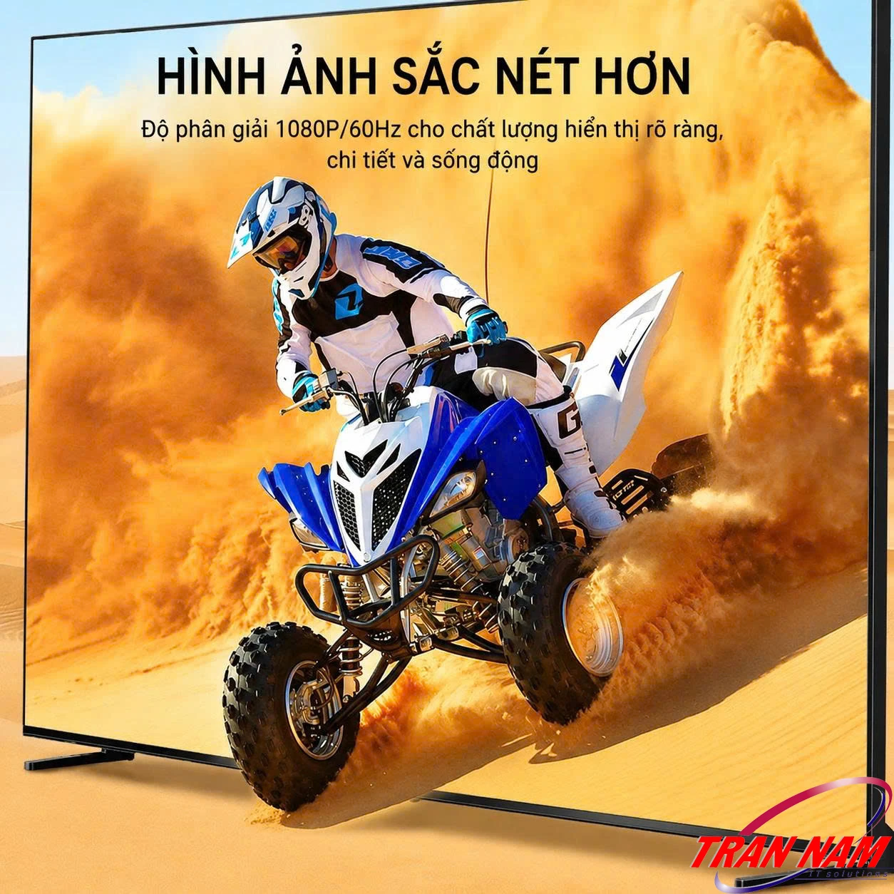 Unitek V1715A — Hình Ảnh Sắc Nét 1080P@60Hz Unitek V1715A hiển thị hình ảnh sắc nét độ phân giải 1080P 60Hz trên TV lớn