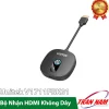 Bộ nhận HDMI không dây UNITEK V1711FBK01 chính hãng, nhãn RX cạnh nút bấm, cáp HDMI liền thân